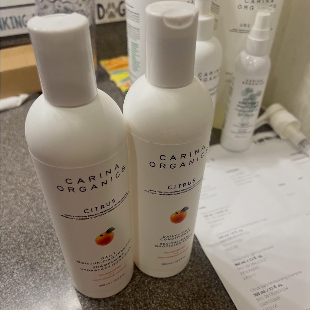 2 Pack Carina Organics Citrus Moisturizing Body Wash 12.2 fl oz. Brand New